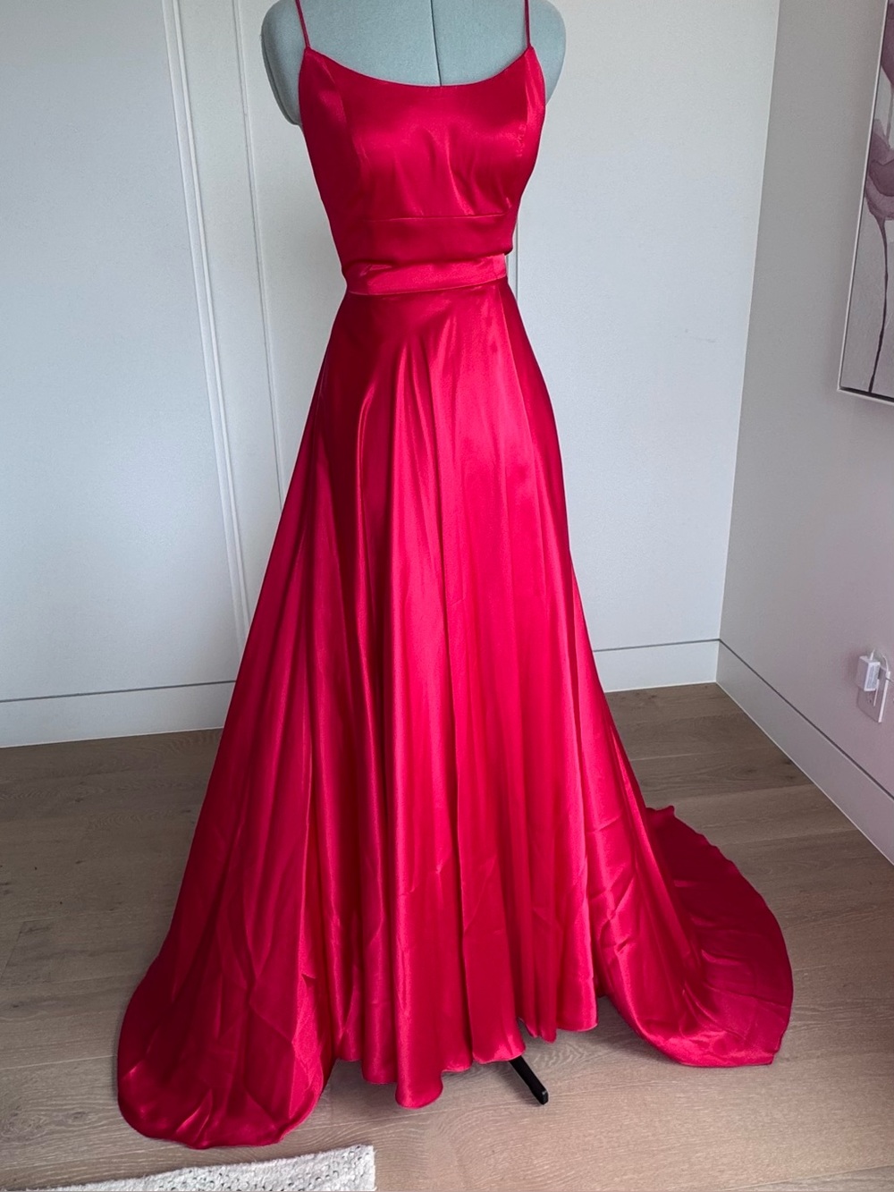 Red Strappy Formal Dress